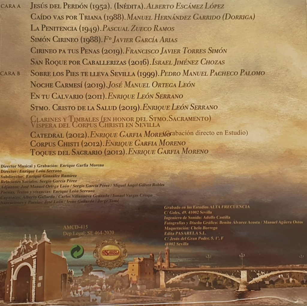 Lista de marchas del disco «La Oración» (2020)