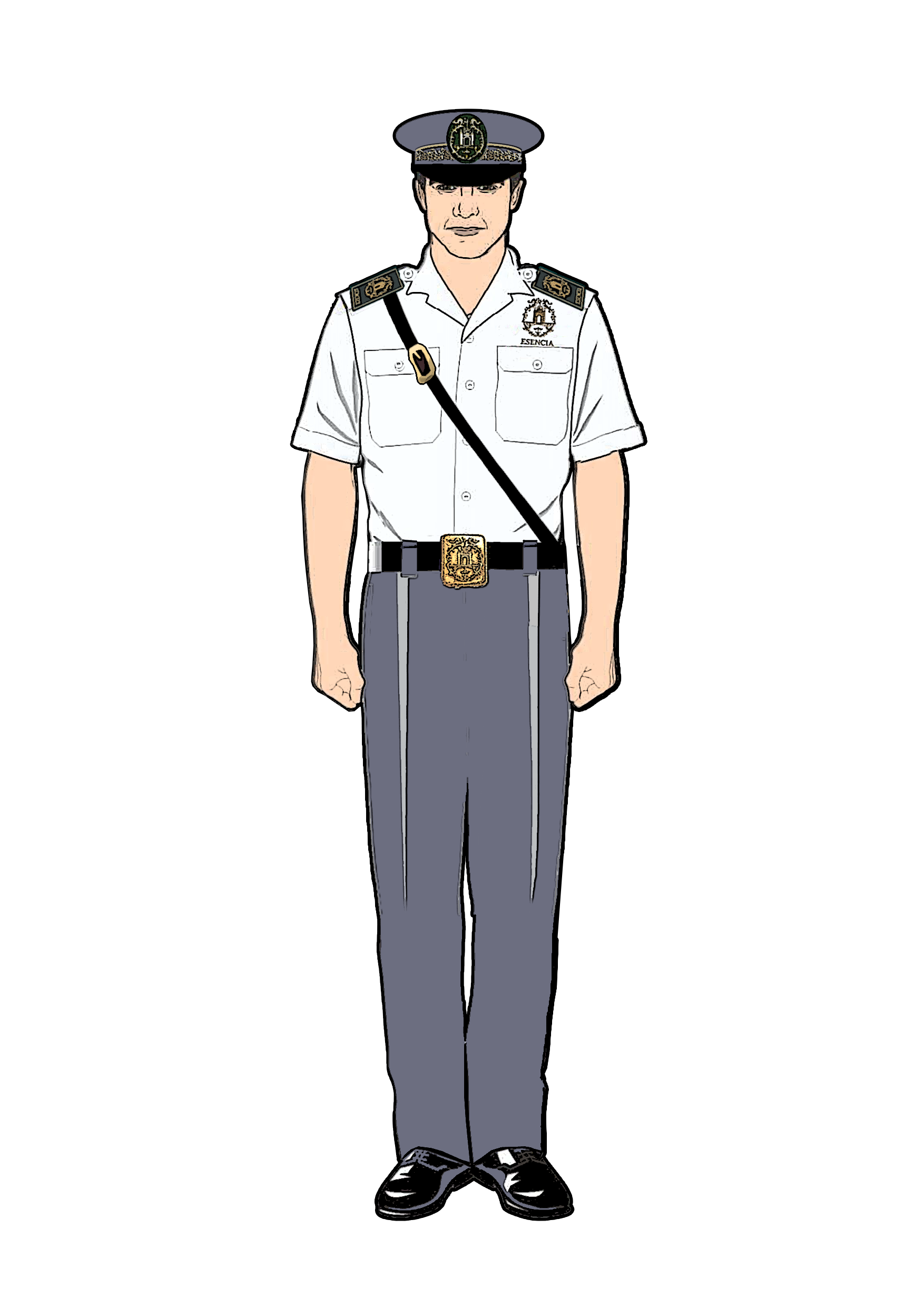 Uniforme de Corneta · Uniforme de verano de la Banda Esencia